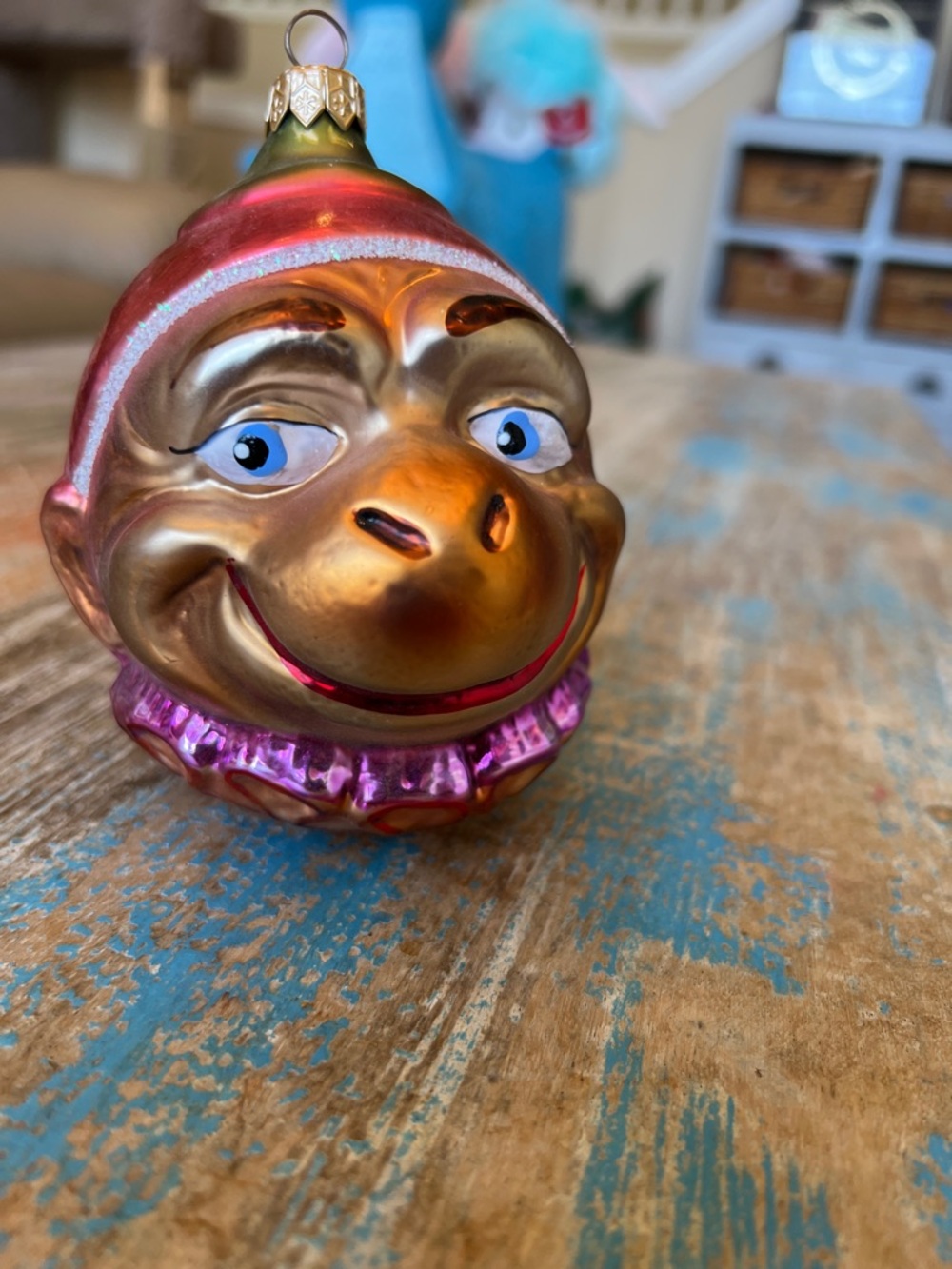 Vintage Christopher Radko Monkey Ornament - Picture 3 of 10